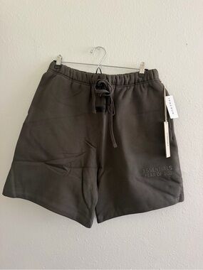 Fear of God Essentials 'Off Black' SweatShorts